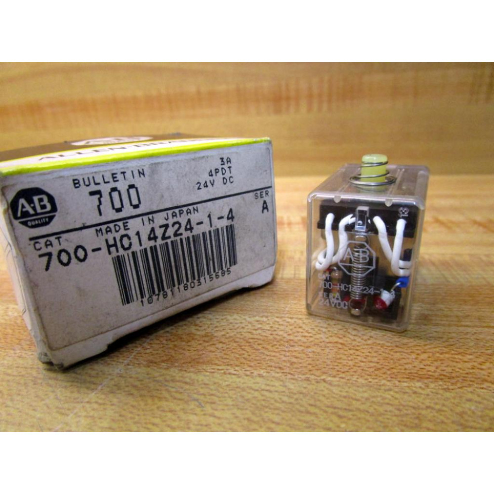 Allen Bradley 700-HC14Z24-1-4-24V DC Relay 700-HC14Z24-1-4-24VDC Allen Bradley 700-HC14Z24-1-4-24V DC Relay 700-HC14Z24-1-4-24VDC
