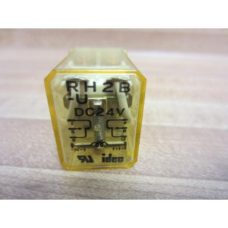 IDEC RH2B-U-DC24V Relay RH2B-U-24V DC 24VDC - Used