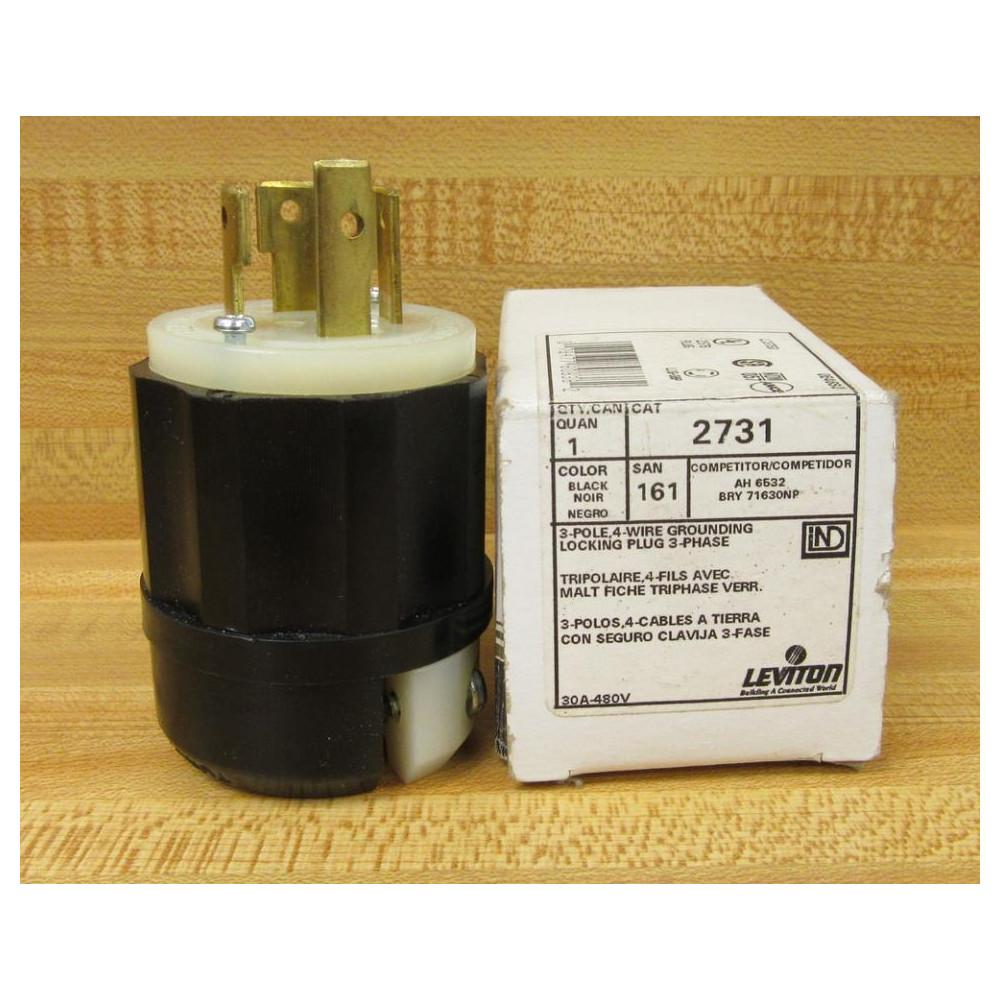 Leviton 2731 Plug 30A 480V