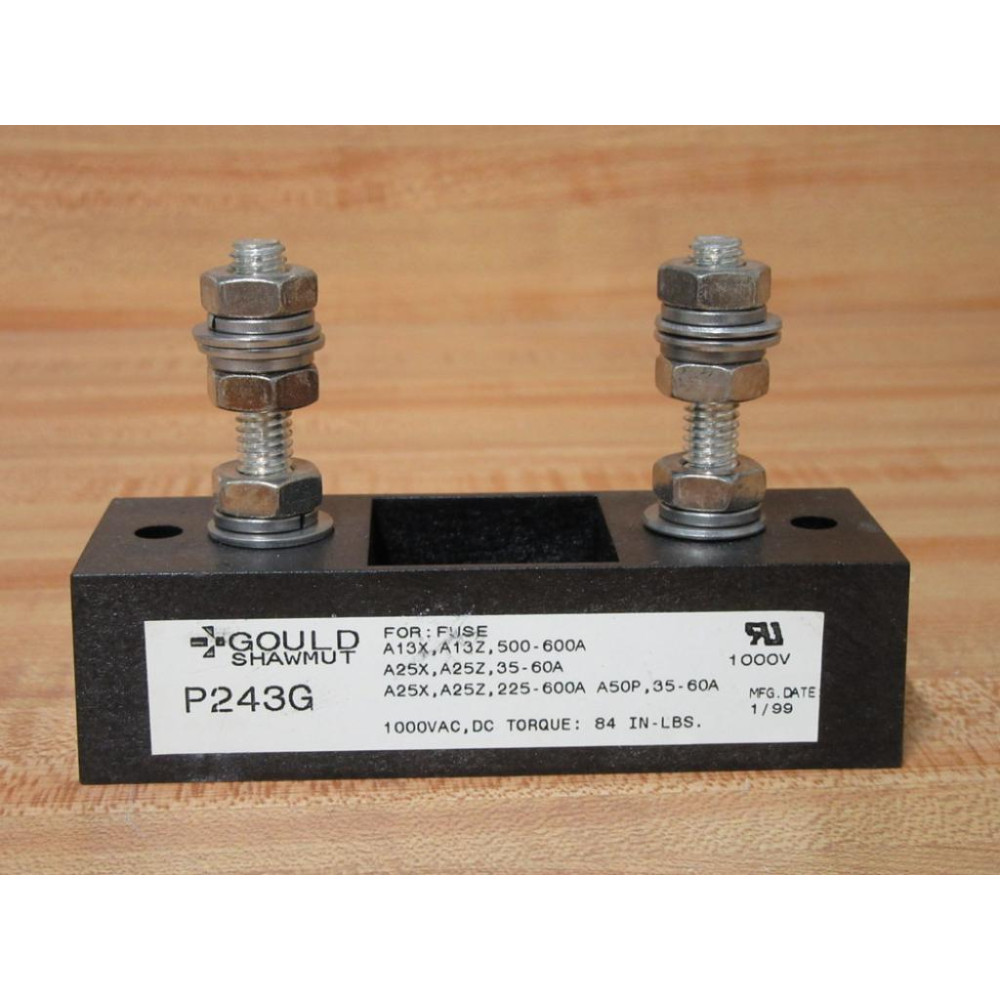 Gould Shawmut Ferraz P243G Fuse Block - New No Box Gould Shawmut Ferraz P243G Fuse Block - New No Box