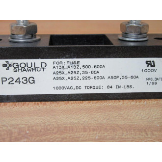 Gould Shawmut Ferraz P243G Fuse Block - New No Box Gould Shawmut Ferraz P243G Fuse Block - New No Box