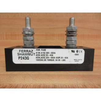 Gould Shawmut Ferraz P243G Fuse Block - Used