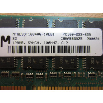 Micron MT8LSDT1664AG-10EB1 Memory Board PC100-222-620 - Used Micron MT8LSDT1664AG-10EB1 Memory Board PC100-222-620 - Used