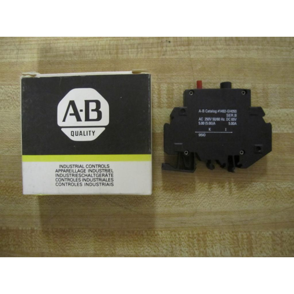 Allen Bradley 1492-GH050 5A Circuit Breaker 1492GH050 Allen Bradley 1492-GH050 5A Circuit Breaker 1492GH050