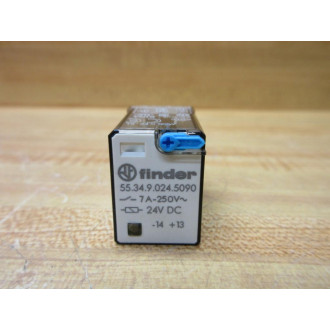 Finder 55.34.9.024.5090 24V DC Relay 55.34.9.024.5090 - New No Box