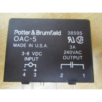 Potter & Brumfield OAC-5 Module 0AC-5 Input 3-8VDC - New No Box