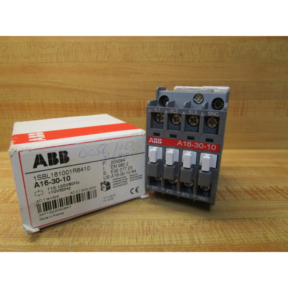 ABB A16-30-10 Contactor A16-30-10-84 Cracked Housing ABB A16-30-10 Contactor A16-30-10-84 Cracked Housing