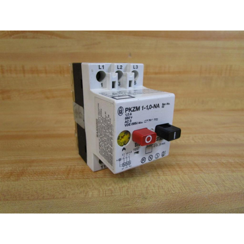 Moeller PKZM 1-1,0-NA Manual Motor Starter PKZM110NA - Used Moeller PKZM 1-1,0-NA Manual Motor Starter PKZM110NA - Used