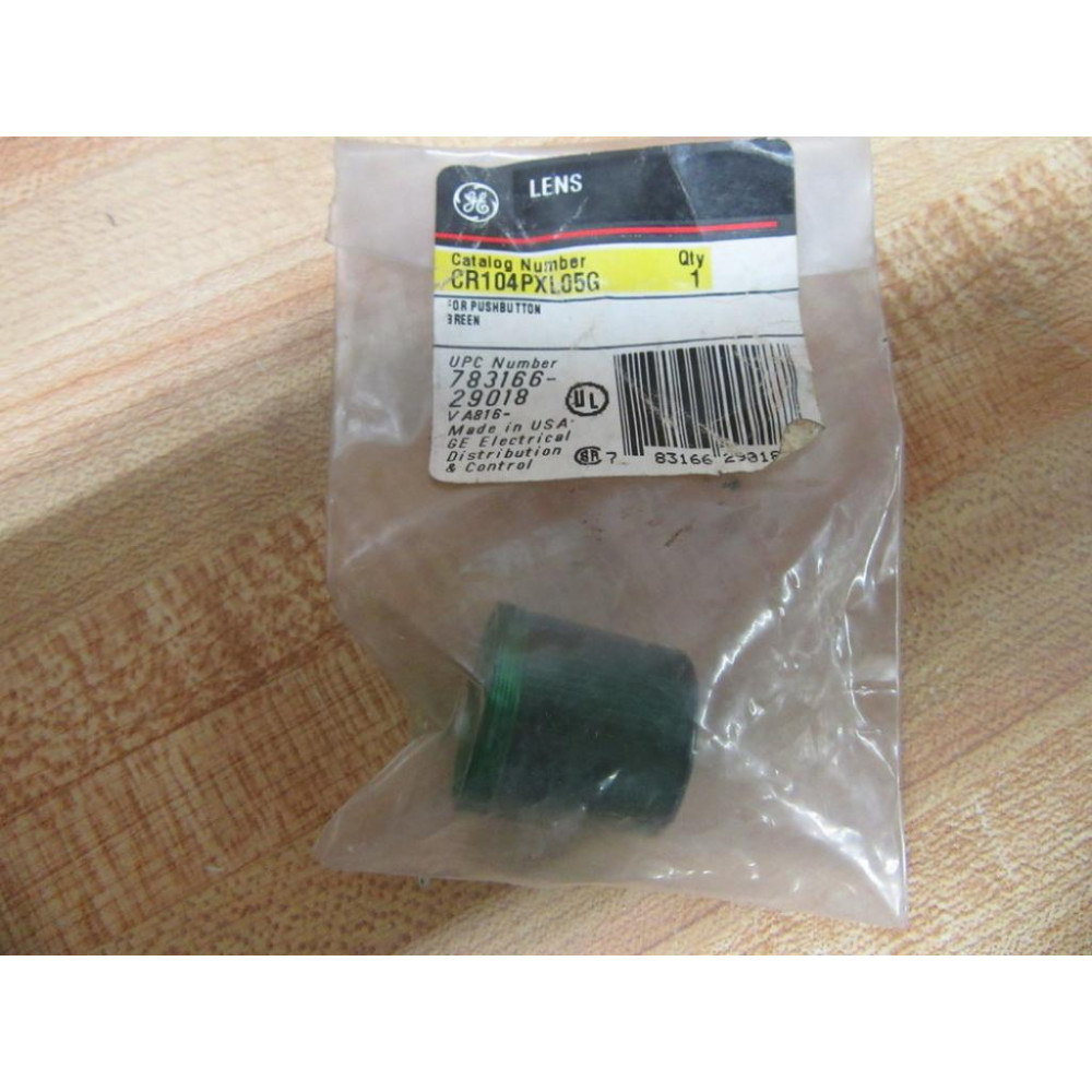General Electric CR104PXL05G Green Illuminated Push Button Lens General Electric CR104PXL05G Green Illuminated Push Button Lens