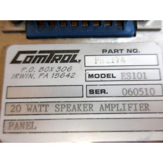 ComTrol PN2174 Speaker Amplifier Panel ES101 - New No Box