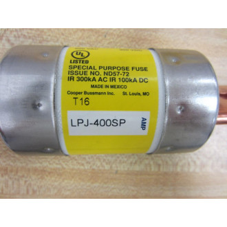 Buss LPJ-400SP Bussmann Fuse Cross Ref 6F378 - New No Box Buss LPJ-400SP Bussmann Fuse Cross Ref 6F378 - New No Box