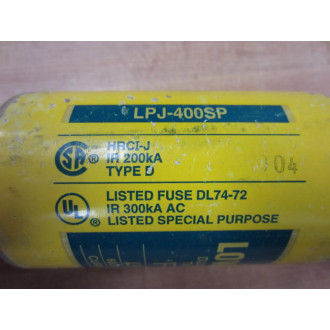 Buss LPJ-400SP Bussmann Fuse Cross Ref 6F378 - New No Box Buss LPJ-400SP Bussmann Fuse Cross Ref 6F378 - New No Box