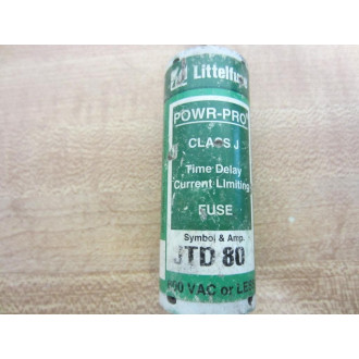 Littelfuse JTD-80 Fuse Cross Ref 486J85, JTD080 - New No Box Littelfuse JTD-80 Fuse Cross Ref 486J85, JTD080 - New No Box