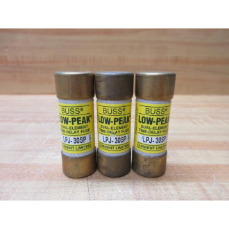 Buss LPJ-30SP Bussmann Fuse Cross Ref 4XF35 (Pack of 3) - Used
