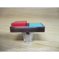 Telemecanique ZB4BL9334 Schneider Dual Push Button WO Cover - New No Box