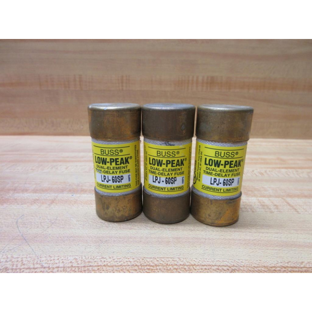 Buss LPJ-60SP Bussmann Fuse Cross Ref 4XF39 (Pack of 3) - Used