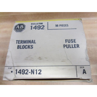 Allen Bradley 1492-N12 Fuse Puller 1492N12 Series A (Pack of 50) Allen Bradley 1492-N12 Fuse Puller 1492N12 Series A (Pack of 50)