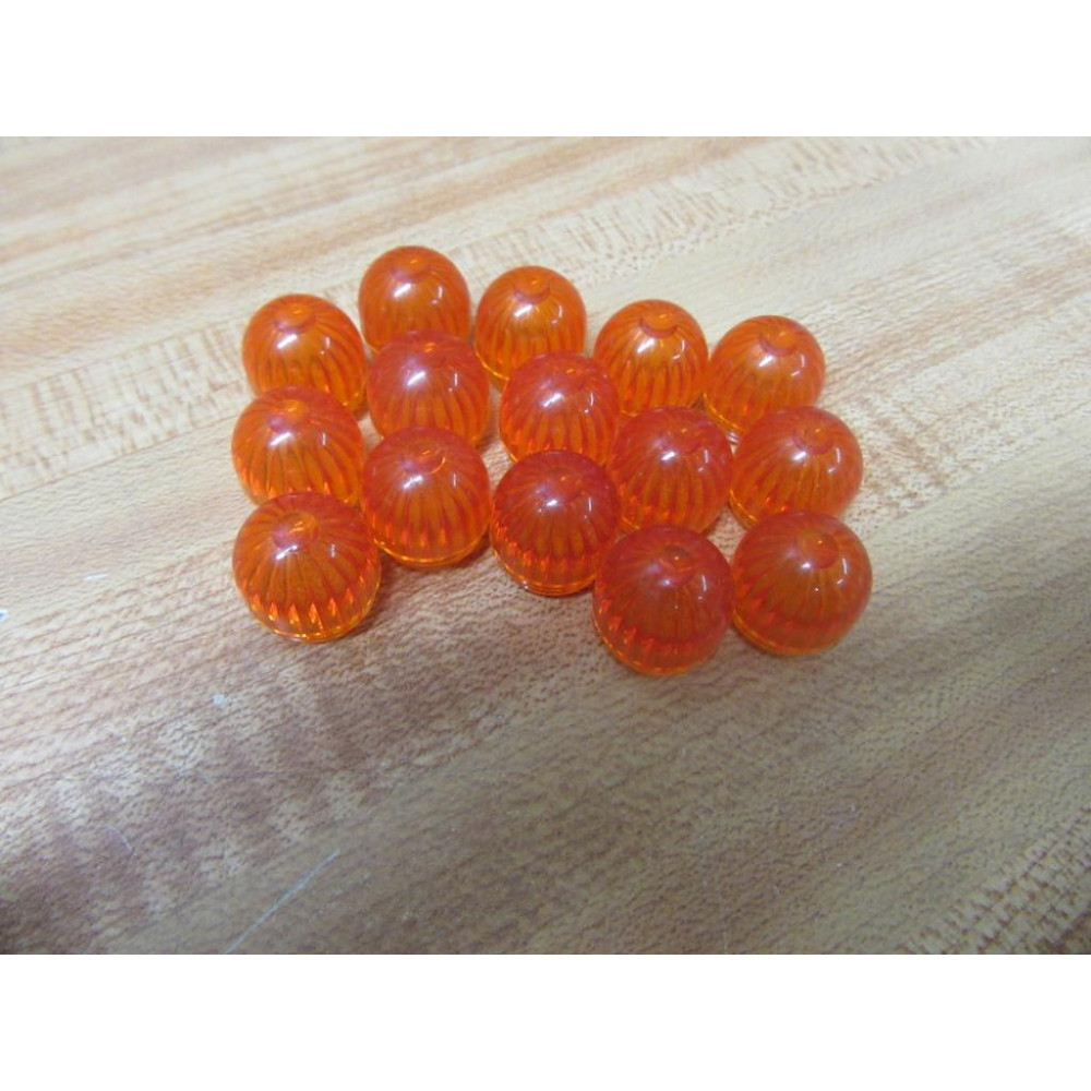 Sylvania 30111 Amber Orange Lens (Pack of 15) - New No Box