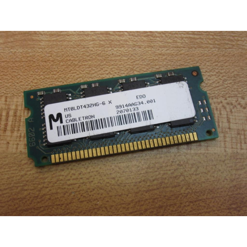 Micron MT8LDT432HG-6 Memory Board MT8LDT432HG6 - Used Micron MT8LDT432HG-6 Memory Board MT8LDT432HG6 - Used