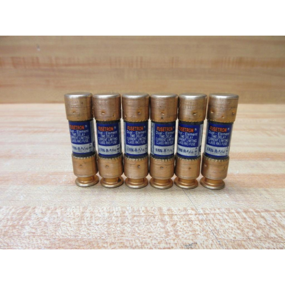 Buss FRN-R-810 Bussmann Fuse Cross Ref 6F206 (Pack of 6) - New No Box