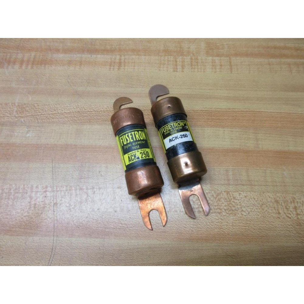 Buss ACK-250 Bussmann Fusetron Fuse ACK250 (Pack of 2) - New No Box