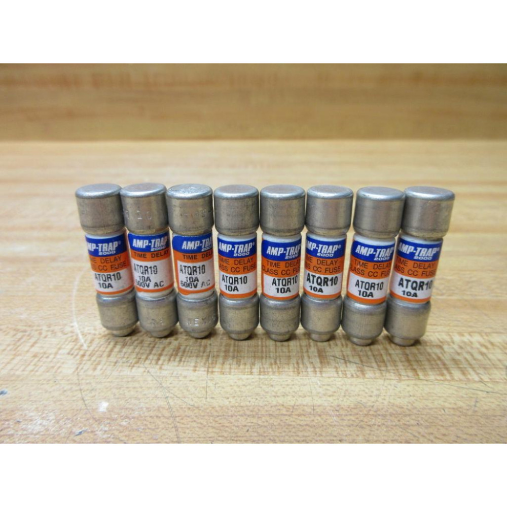 Gould Shawmut Ferraz ATQR10 Mersen Fuse Cross Ref 4ZCF7 (Pack of 8) - New No Box Gould Shawmut Ferraz ATQR10 Mersen Fuse Cross Ref 4ZCF7 (Pack of 8) - New No Box