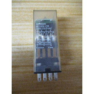 Omron MY4N-CR-200220V AC Relay MY4N-CR-200220VAC - New No Box