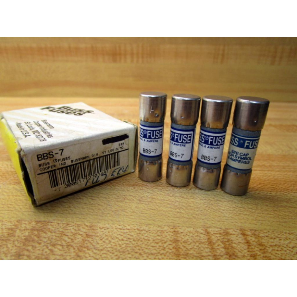 Bussmann BBS-7 Fuse BBS7 Cooper (Pack of 4) Bussmann BBS-7 Fuse BBS7 Cooper (Pack of 4)