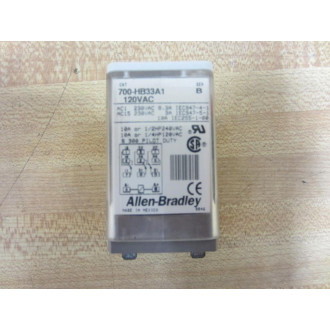 Allen Bradley 700-HB33A1-120VAC Relay 700-HB33A1-120V AC Series B (Pack of 2) - Used
