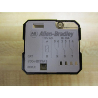 Allen Bradley 700-HB33A1-120VAC Relay 700-HB33A1-120V AC Series E Allen Bradley 700-HB33A1-120VAC Relay 700-HB33A1-120V AC Series E
