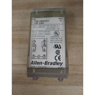 Allen Bradley 700-HB32A1-120VAC Relay 700-HB32A1-120V AC Series C - Used