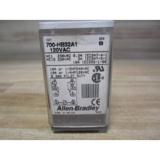 Allen Bradley 700-HB32A1-120VAC Relay 700-HB32A1-120V AC Series B - Used Allen Bradley 700-HB32A1-120VAC Relay 700-HB32A1-120V AC Series B - Used
