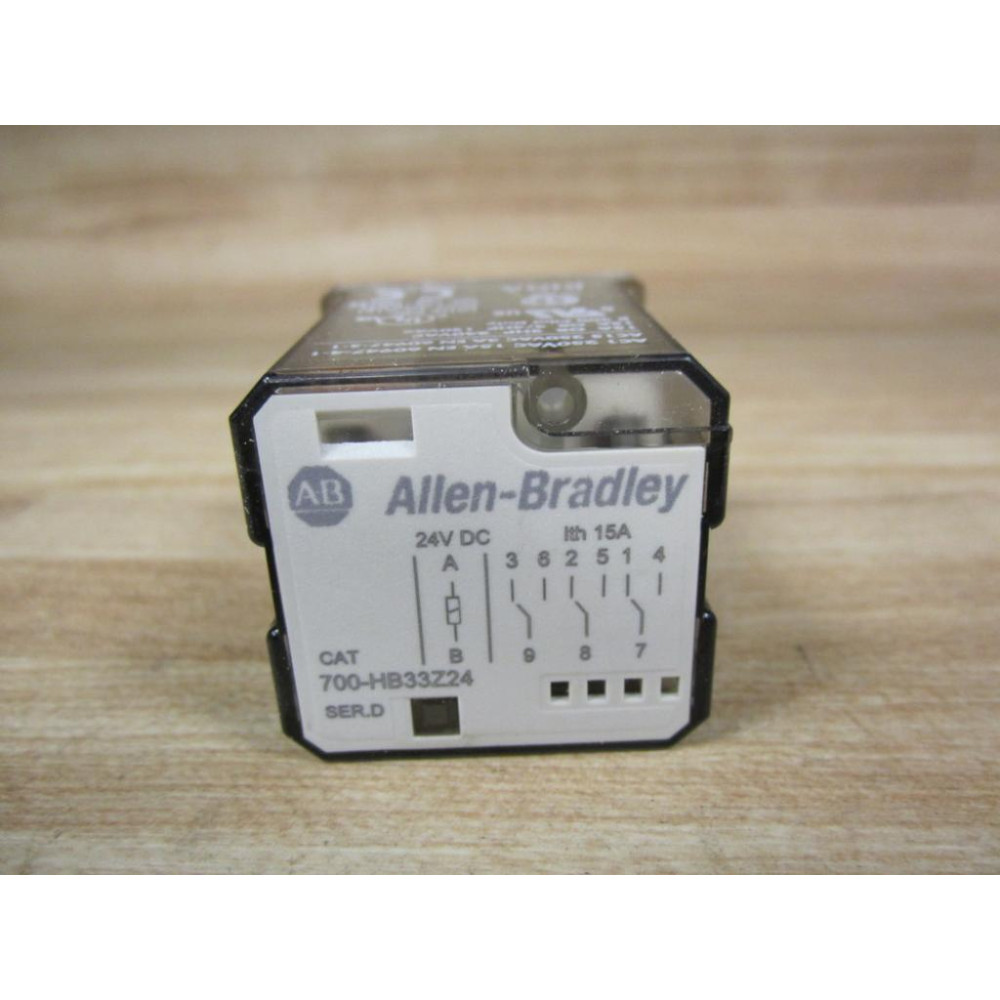 Allen Bradley 700-HB33Z24-24VDC Relay 700-HB33Z24-24V DC Series D - Used Allen Bradley 700-HB33Z24-24VDC Relay 700-HB33Z24-24V DC Series D - Used
