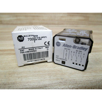 Allen Bradley 700-HB33Z24-24VDC Relay 700-HB33Z24-24V DC Series D