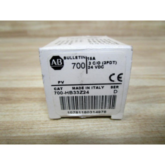 Allen Bradley 700-HB33Z24-24V DC Relay 700-HB33Z24-24VDC Series D