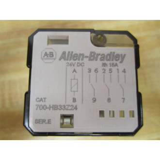 Allen Bradley 700-HB33Z24-24VDC Relay 700-HB33Z24-24V DC Ser. E Tested (Pack of 2) - New No Box Allen Bradley 700-HB33Z24-24VDC Relay 700-HB33Z24-24V DC Ser. E Tested (Pack of 2) - New No Box