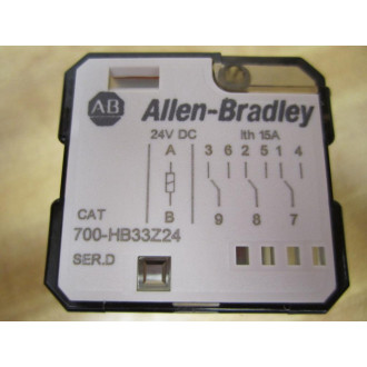 Allen Bradley 700-HB33Z24-24VDC Relay 700-HB33Z24-24V DC Series D - New No Box
