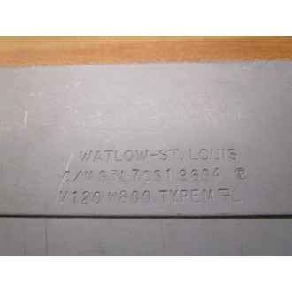 Watlow S3L7CS19604 Heating Plate 120V 800W - Used Watlow S3L7CS19604 Heating Plate 120V 800W - Used