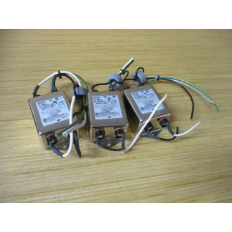 Corcom 6VW1 RFI Power Line Filter F7255 (Pack of 3) - Used