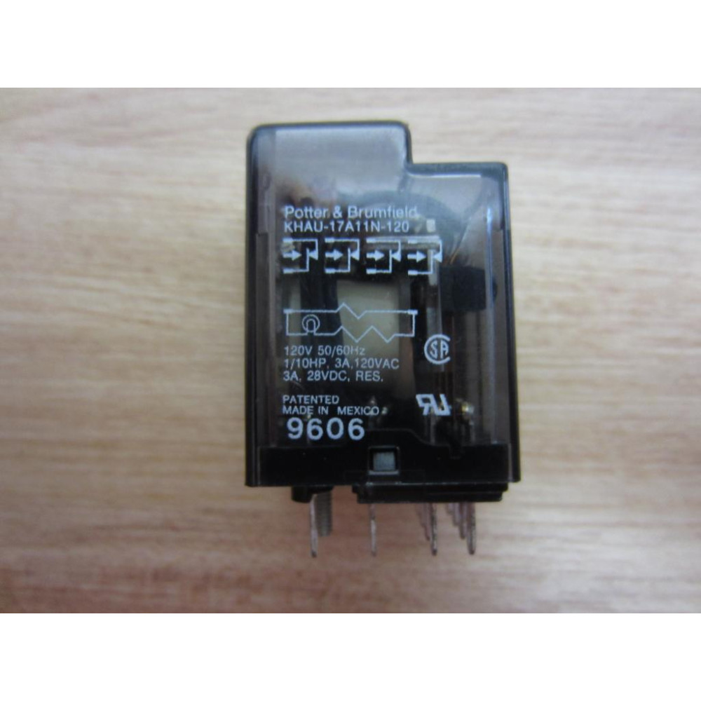 Potter & Brumfield KHAU-17A11N-120V Relay KHAU-17A11N-120VAC - New No Box Potter & Brumfield KHAU-17A11N-120V Relay KHAU-17A11N-120VAC - New No Box