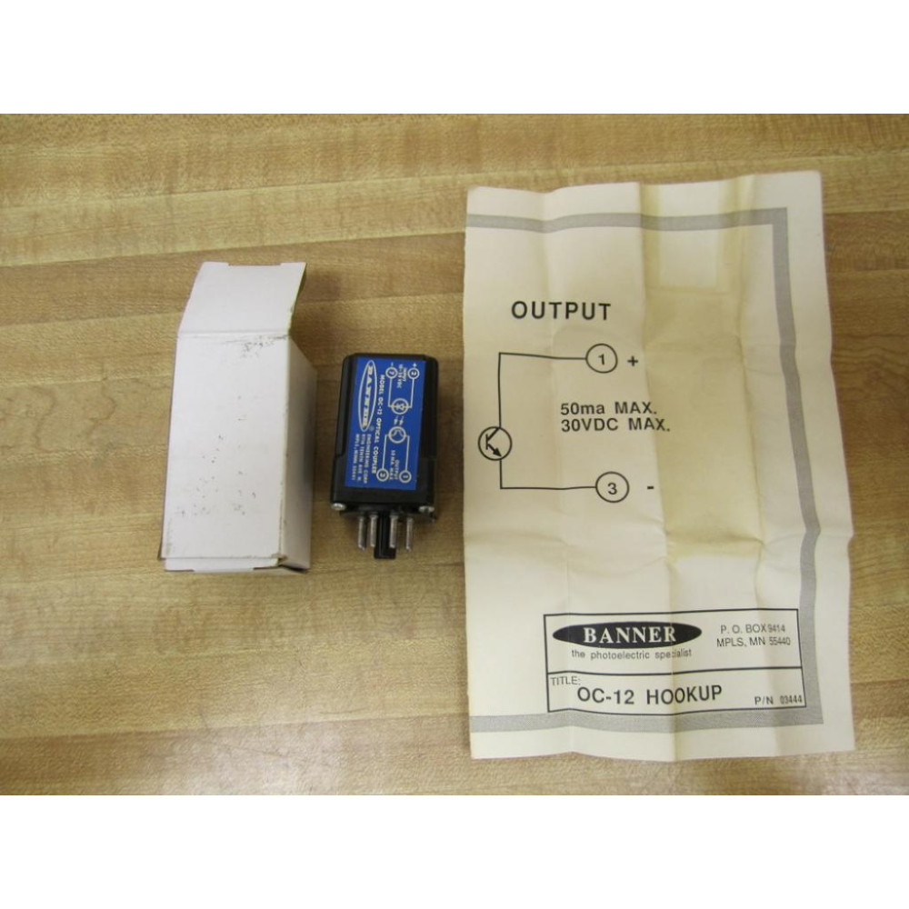 Banner OC-12 Optical Coupler Module 16373 0C-12 Banner OC-12 Optical Coupler Module 16373 0C-12