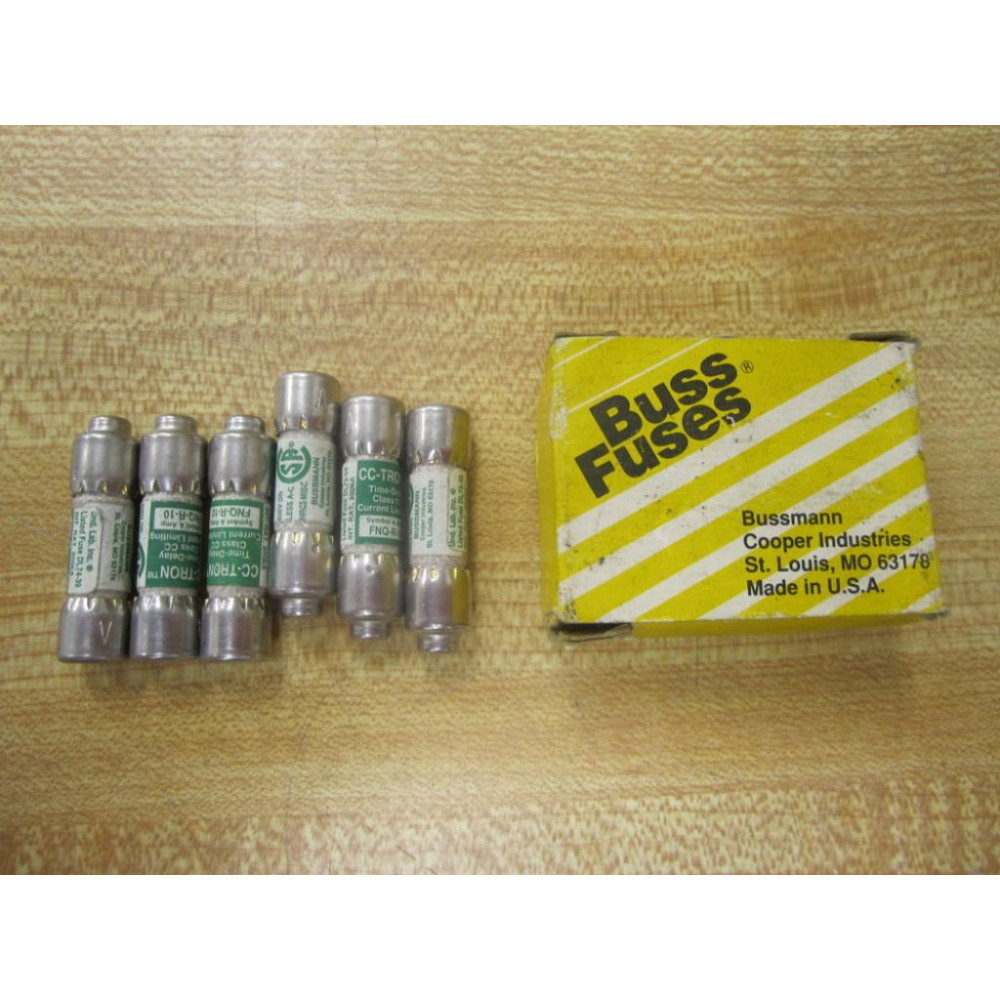 Buss FNQ-R-10 Bussmann Fuse Cross Ref 6F122 (Pack of 6) Buss FNQ-R-10 Bussmann Fuse Cross Ref 6F122 (Pack of 6)