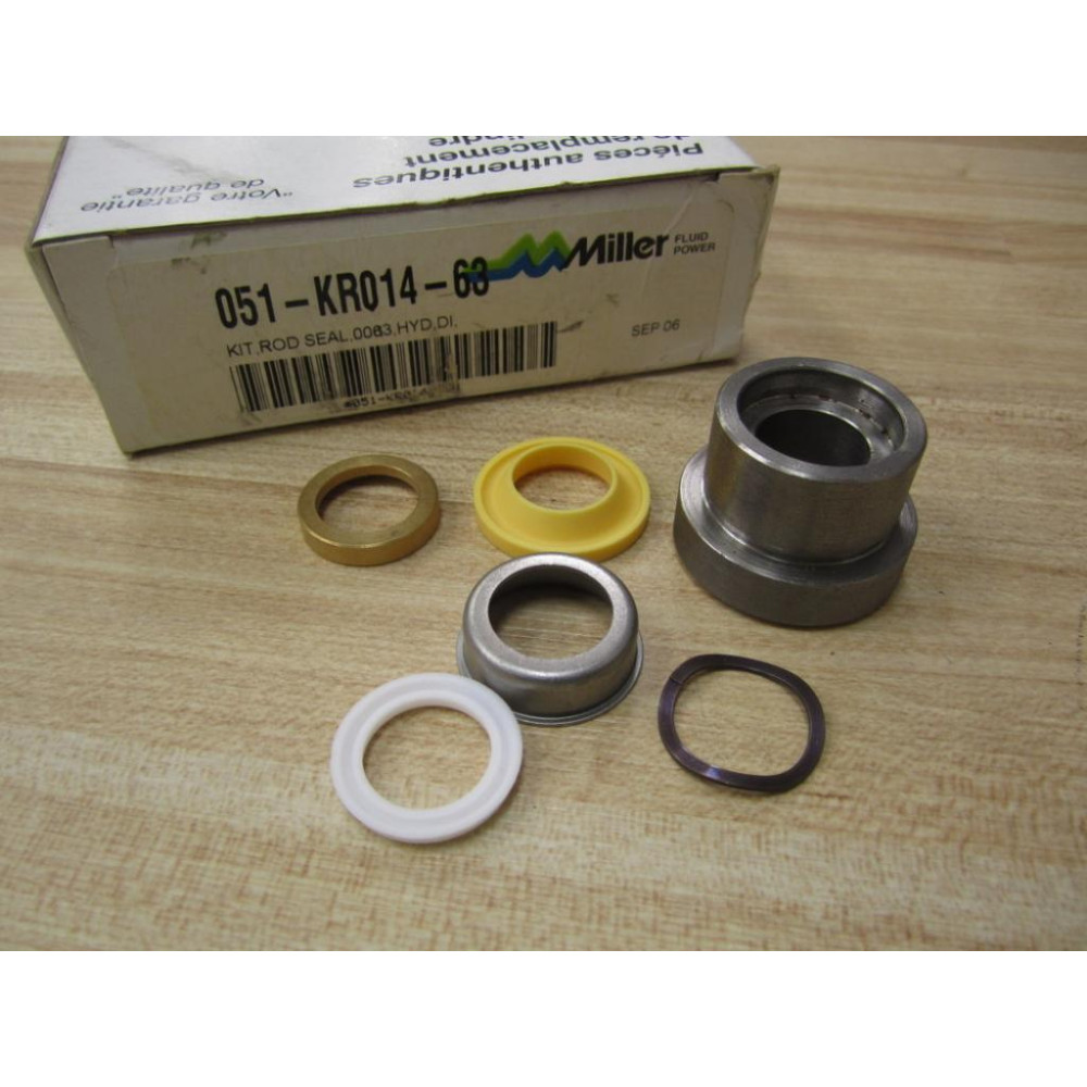 Miller 051-KR014-63 Piston Rod Seal Bushing Kit 051KR01463 Miller 051-KR014-63 Piston Rod Seal Bushing Kit 051KR01463