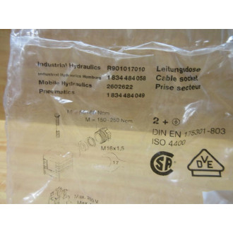 Rexroth R901017010 Connector Cable Socket Rexroth R901017010 Connector Cable Socket