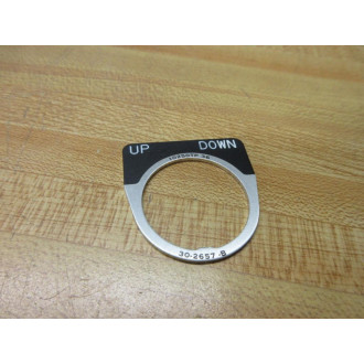 Cutler Hammer 10250TP36 Push Button Legend Plate 30-2657-B - New No Box