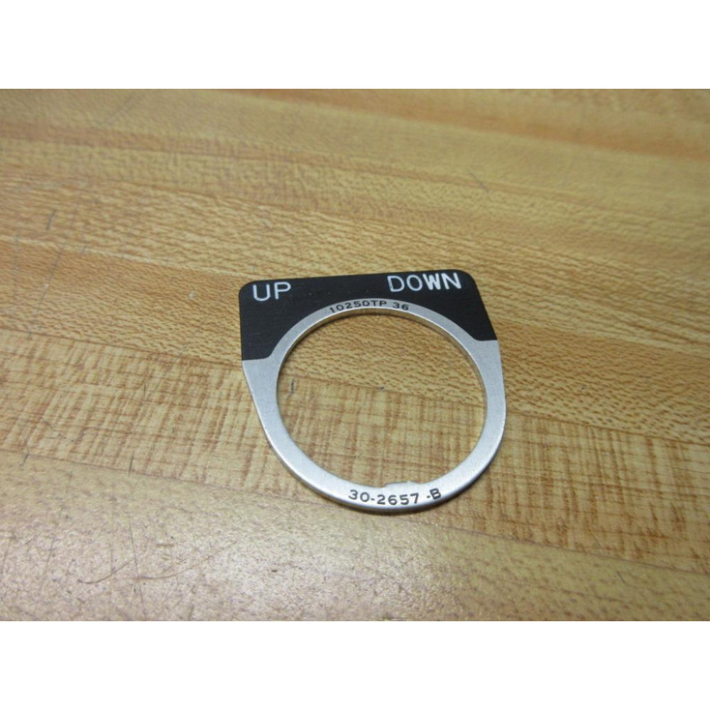 Cutler Hammer 10250TP36 Push Button Legend Plate 30-2657-B - New No Box