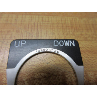 Cutler Hammer 10250TP36 Push Button Legend Plate 30-2657-B - New No Box