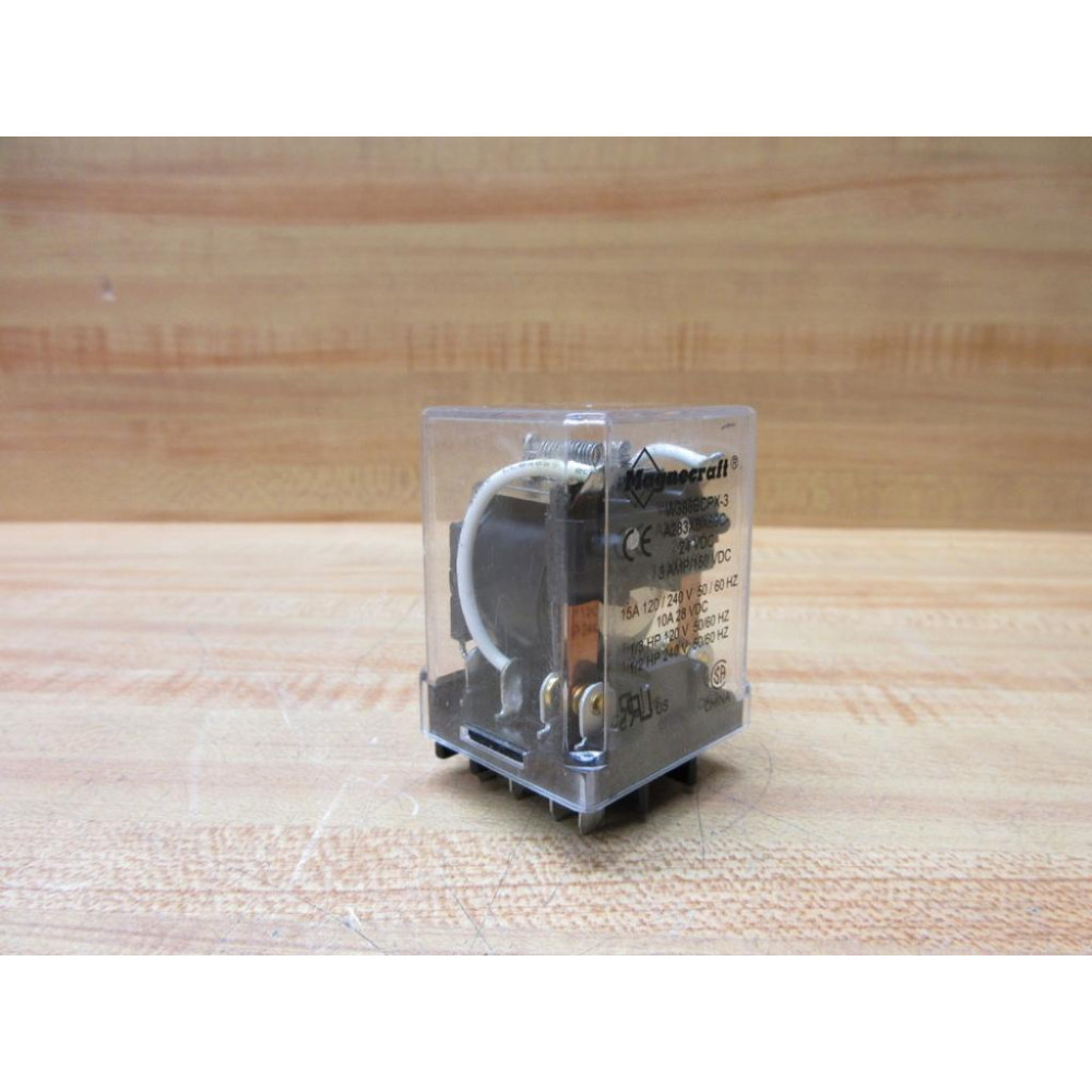 Magnecraft W388BCPX-3 Relay A283XBX69C-24V DC - Used Magnecraft W388BCPX-3 Relay A283XBX69C-24V DC - Used