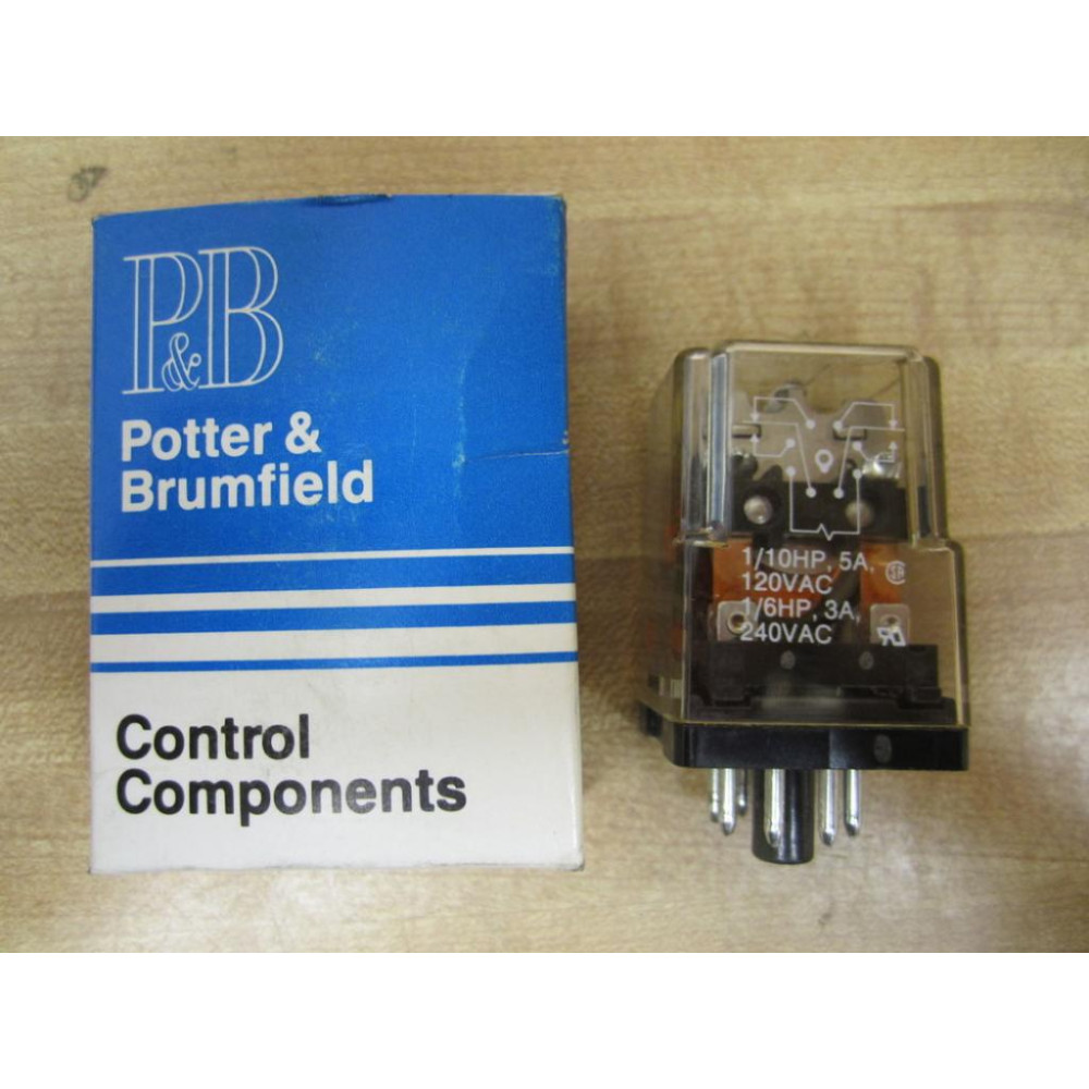 Potter & Brumfield KRPA-11AY-120V Relay KRPA-11AY-120VAC Potter & Brumfield KRPA-11AY-120V Relay KRPA-11AY-120VAC