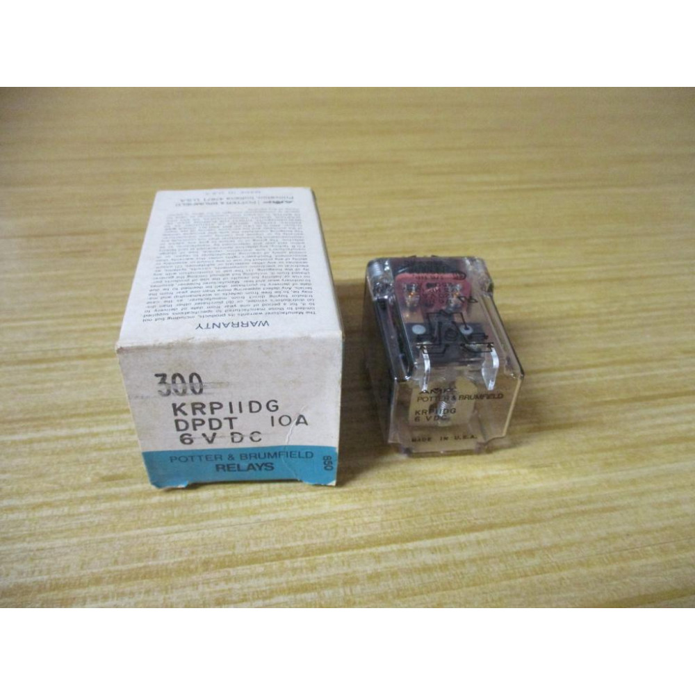 Potter & Brumfield KRP11DG-6V DC Relay KRP11DG-6VDC Potter & Brumfield KRP11DG-6V DC Relay KRP11DG-6VDC